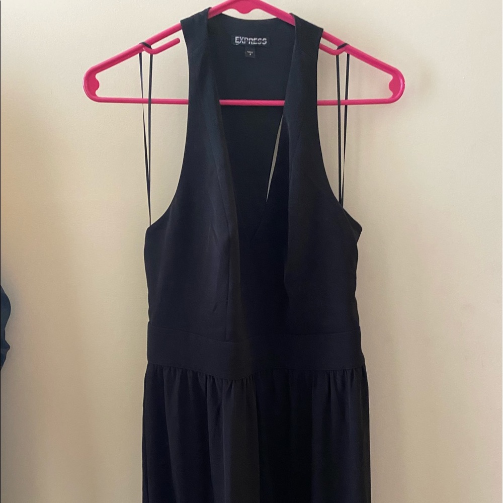 Express Black Floor Length Dress